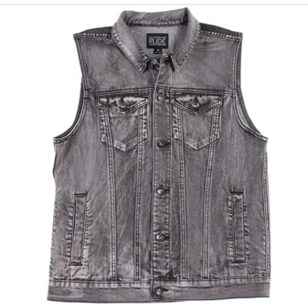 Men’s RUDE jean jacket vest